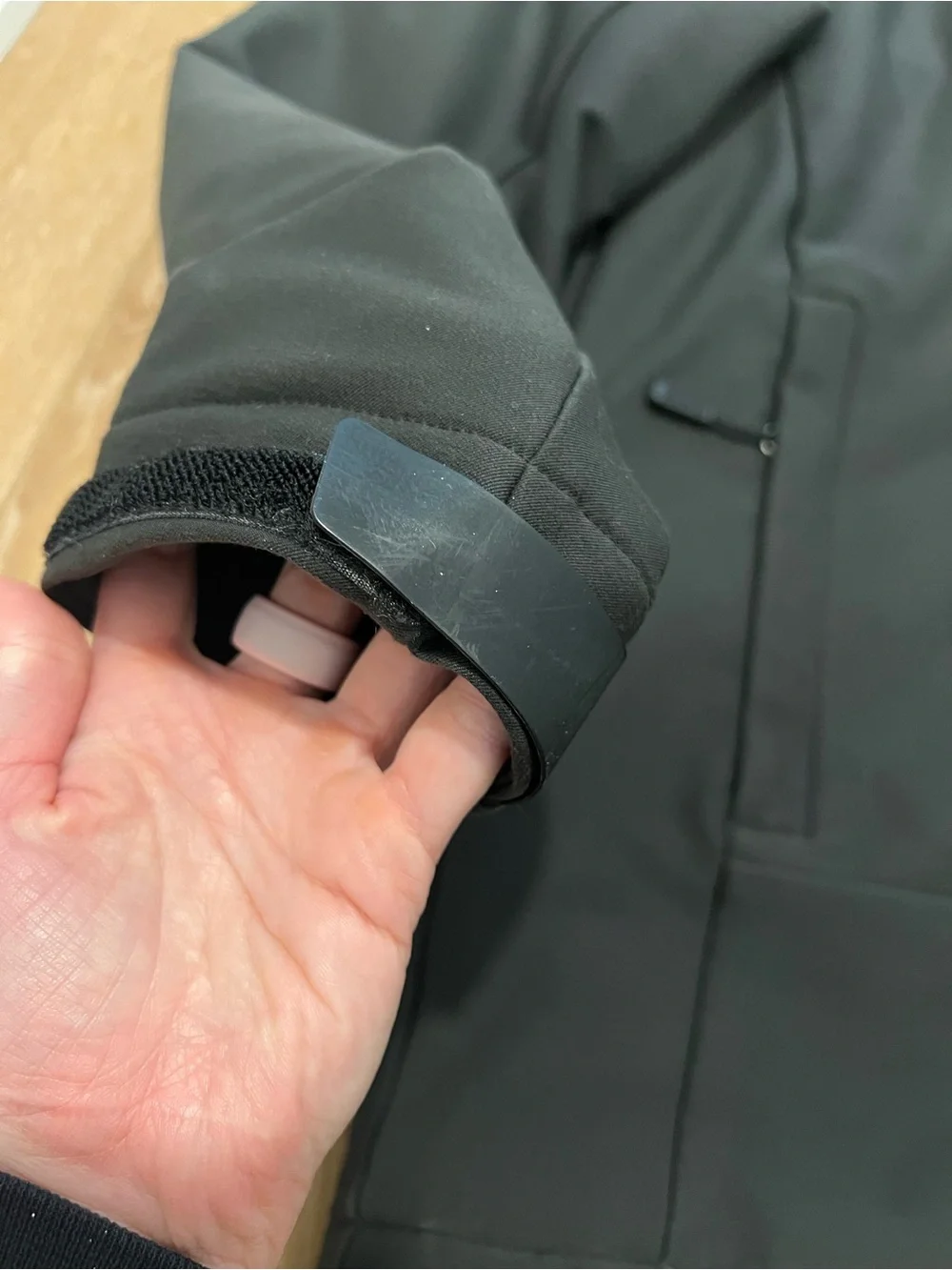 The North Face Men’s Black Hooded Softshell Coat